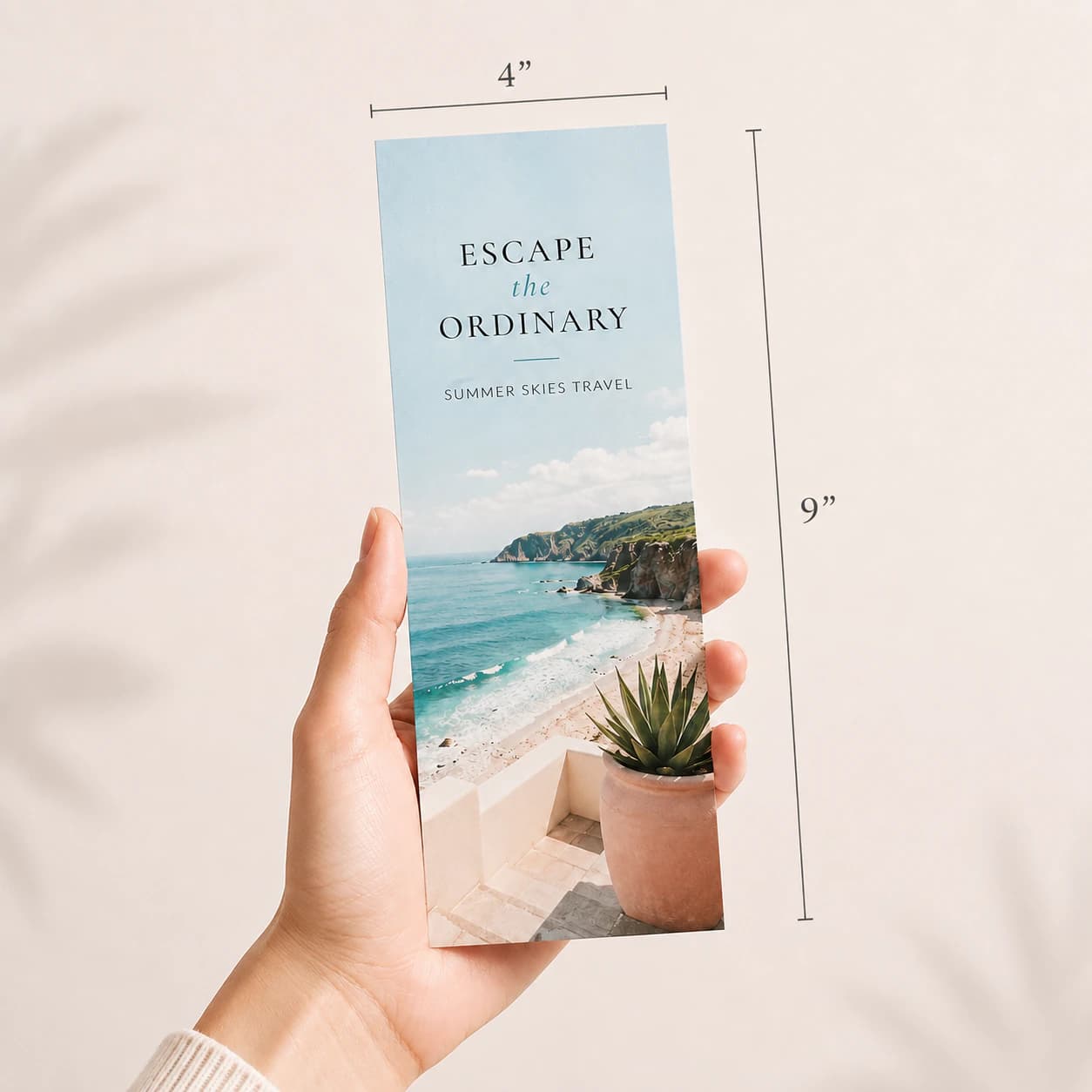 4 by 9 inch custom postcard