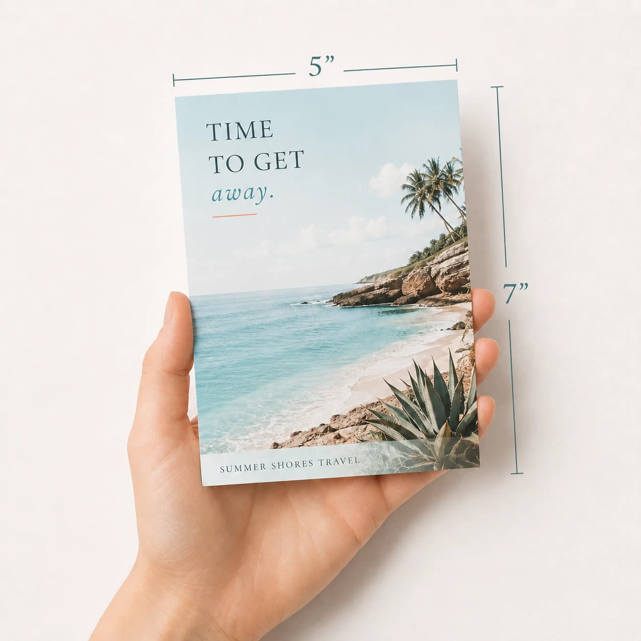 5 by 7 inch custom postcard